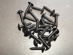 25pcs #10 x 1" w/6 head door trim kick panel black screws washers Chevy GM Buick - Picture 1 of 8