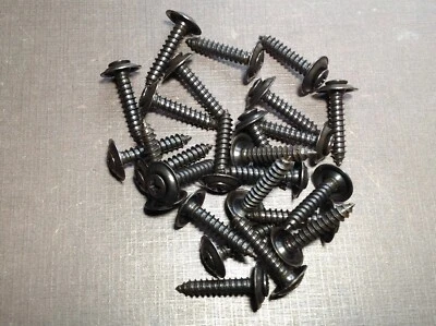 25 piezas #10 x 1" con 6 cabezales puerta moldura panel negro tornillos arandelas Chevy GM Buick Foto 1 de 4