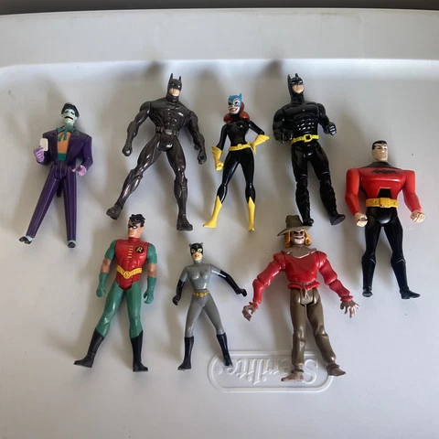 Vintage Batman Action Figure Lot - 3.75” To 5” - 8 Figure Lot Cover