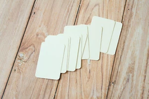 Natural Ivory Colorset Business Cards 50pc DIY name place cards pocket letter - Picture 1 of 7