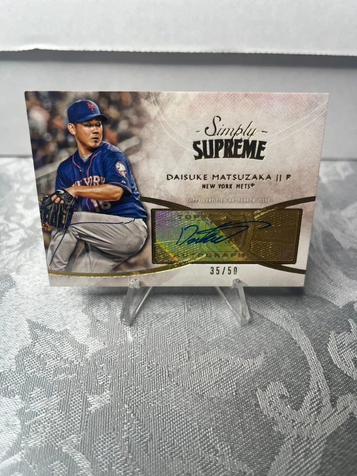 Topps Supreme Daisuke Matsuzaka 2014 automático #d/50 Foto 1 de 2