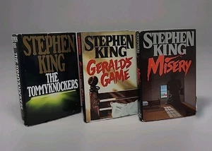 Stephen King HC Lot: The Tommyknockers, Geralds Game, Misery w DJ's (Lot Of 3) - Picture 1 of 11
