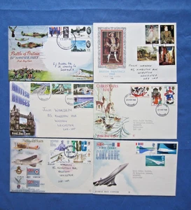 BRITISH VARIOUS FDCS-1965-1968 -1969 plus the first flight of CONCORDE FDC - Picture 1 of 1