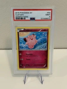 Pokemon 2016 XY - Generations Clefairy PSA 9 Basic/Common NON HOLO #50 - Picture 1 of 2