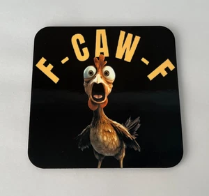 F-CAW-F Getränke Untersetzer Holz Kork Rückseite für Tee & Kaffee UK Verkäufer - Bild 1 von 6