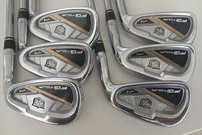 Wilson Staff FG Tour V4 Iron Set, 4-PW. Stiff flex, golf pride grips - Image 1 of 4