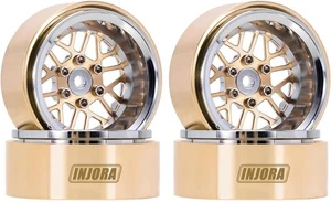 INJORA ModuWheel 1.3” Negative Offset Brass & Aluminum Beadlock Wheels Rim...  - Picture 1 of 8
