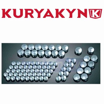 Kuryakyn Kool Kaps Chrome Covers Kit for 2000-2009 Harley Davidson FXDL Dyna md Foto 1 de 4