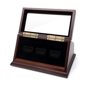 Championship Ring Display Case Big Ring Storage Box (Espresso, 3) - Picture 1 of 3