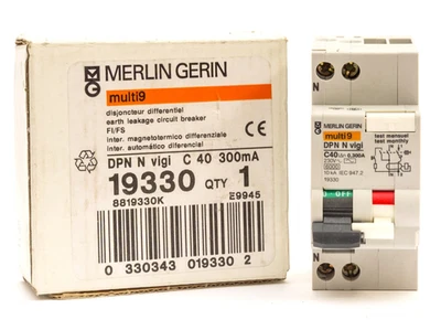 MERLIN GERIN MULTI9 DPN N Vigi C40 40A 40 AMP 300mA 300 MA 8819330K 19330 - Image 1 of 4