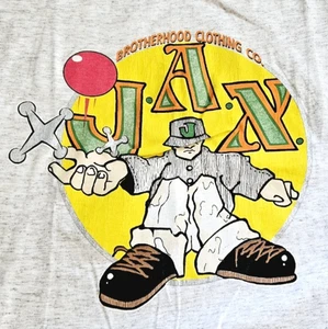 Vintage 90s Jax Brotherhood Co. T Shirt Streetwear Size XL Single Stitch - Picture 1 of 7