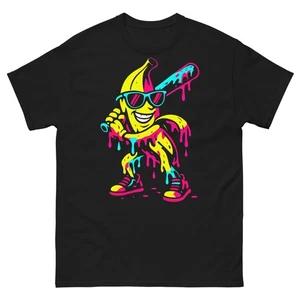Banana Funny Baseball Drip Kids Youth Boys Girls T-Shirt - Picture 1 of 15