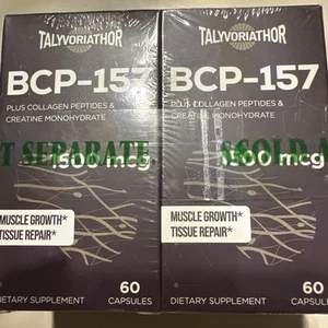2Pack Talyvoriathor BCP-157 1500 MG, Non-GMO, Gluten-Free, 60ct BB01/28 - Picture 1 of 3