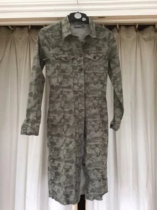 b.young Camouflage Shirt Dress. Size 34 or 10 exc - Picture 1 of 4