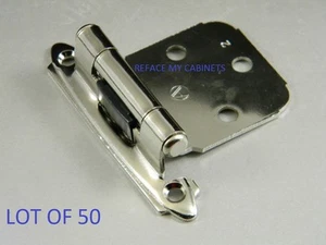 50 (25 pares) bisagras de superposición variable AMEROCK cromadas BPR342926 - Imagen 1 de 1