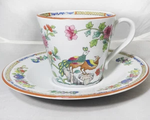 PEACOCK by Spode Tea Cup & Saucer NEW NEVER USED Fine Stone made in England - Bild 1 von 7