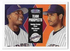 2000 Fleer Tradition Team Prospects Padres #30 Guzman & Gonzalez