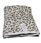 CARO Gold Leopard Print Beach Towel Oversized Luxury Spa Soft Cotton Viscose NEW