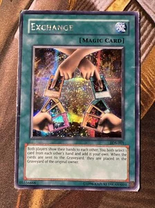Yugioh - Exchange (Heavy Play HP LÁMINA) - EDS-001 SECRET Raro - Imagen 1 de 2