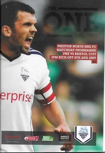 Preston North End V Bristol City 8-8-2009 Championship Programme - Picture 1 of 1