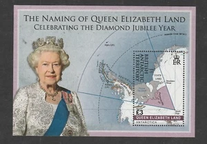 British Antarctic Territory 2013 Diamond Jubilee m/sheet MS 595 Mnh. - Picture 1 of 1
