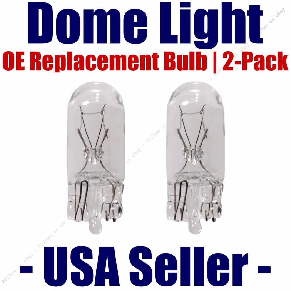 Paquete de 2 bombillas domo de repuesto OE - se adapta a vehículos Volkswagen enumerados - 2825 Foto 1 de 1