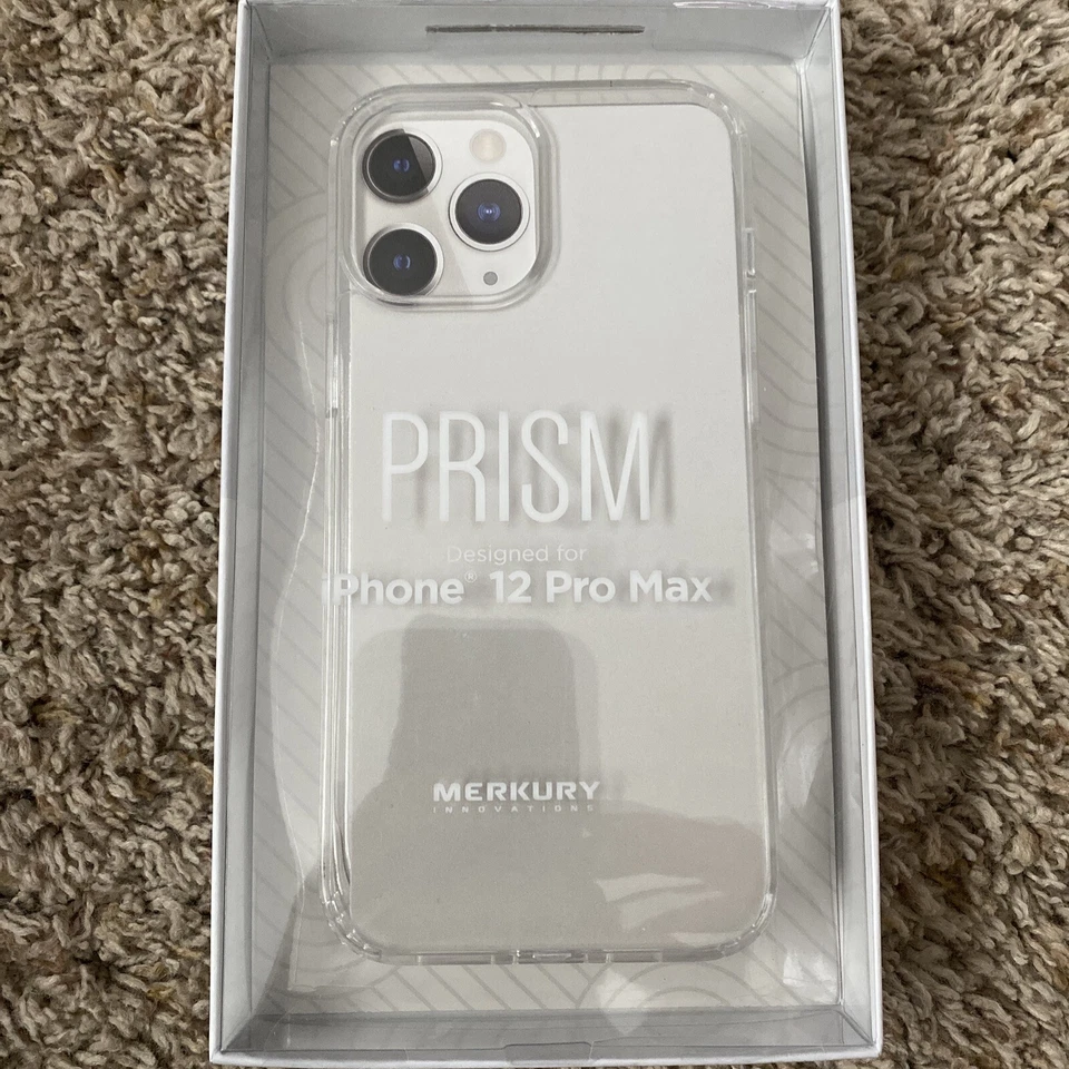 Funda de teléfono Merkury Innovations Prism diseñada para iPhone 12 Pro Max transparente Foto 1 de 3