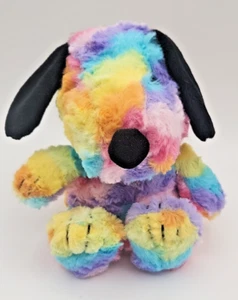 Hallmark Snoopy Stuffed Animal MJB 3178 Plush Rainbow Tie Dye 6.5 Inches - Picture 1 of 11