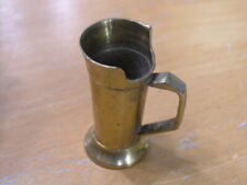 Vintage Miniature Brass Handled Pitcher / Beer pitcher? 2 inches