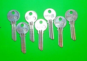 YALE TAYLOR 12PH KEYWAY, 6 PIN KEY BLANKS, LOT OF (7), NOS - LOCKSMITH - Picture 1 of 2