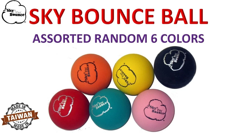 200 BOLAS DE MANO SKY BOUNCE 250 ROJAS COLORES SURTIDAS TAIWÁN Foto 1 de 1