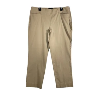 Talbots Heritage Pants Cropped Beige Cotton Blend Career Casual Women Size 14 - Bild 1 von 12