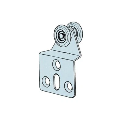 Omge cf 4 pz di carrelli a 2 ruote in nylon per porte scorrevoli Ø 15 mm