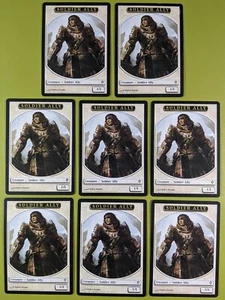 8 Soldier Ally Token Worldwake Magic the Gathering MTG 8 - Picture 1 of 1