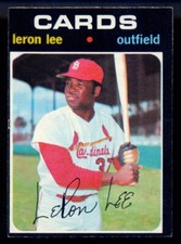 1971 TOPPS OPC O PEE CHEE MLB BASEBALL #521 Leron Lee NM ST LOUIS CARDINALS Card