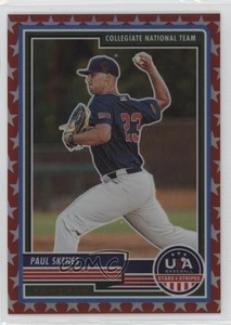 2023 Panini USA Baseball Stars & Stripes Red Stars Prizm /149 Paul Skenes #87