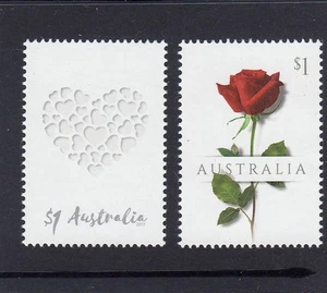 AUSTRALIA 2017 - VALENTINE DAY Love Heart Rose design set  MNH-  - Picture 1 of 1