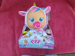 IMC Toys Cry Babies Dreamy Unicorn Baby Doll Cries Tears Pacifier Toy - Picture 1 of 8
