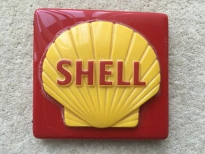 C1960s VINTAGE SHELL PETROLEUM Co ADVERTISING SIGN - Foto 1 di 5