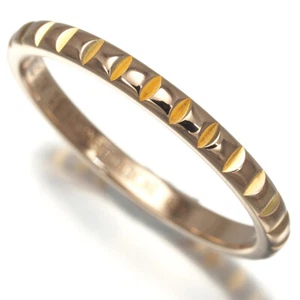 Auth BOUCHERON Ring Quatre Clou de Paris Small EU51 18K 750 Rose Gold - Picture 1 of 5