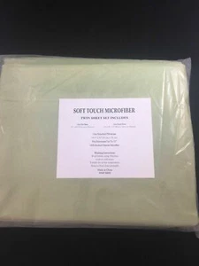 Soft Touch Microfiber Twin Sheet Set Green NWT - Picture 1 of 1