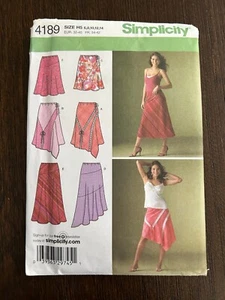 Patrón de costura Simplicity #4189, faldas falda tirar, talla H5 6-14 - Imagen 1 de 3