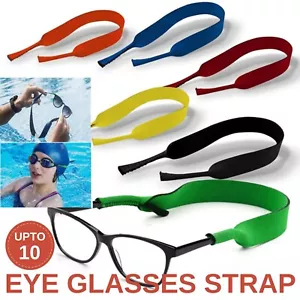 Eyewear Glasses Strap Neoprene Sunglasses Reading Sport Band Cord Anti Slip - Picture 1 of 15