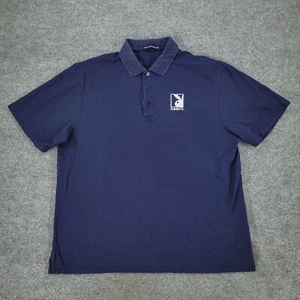 Playboy TV Poloshirt Herren XL Blau Bunny Logo Kragen Kurzarm Bestickt - Bild 1 von 13