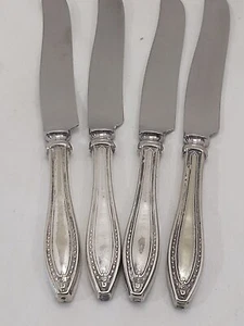 SET 4 WEBSTER II 1915 ABENDESSENMESSER HOHLGRIFF FRANZÖSISCHE KLINGE ERBSTÜCKTELLER - Bild 1 von 10