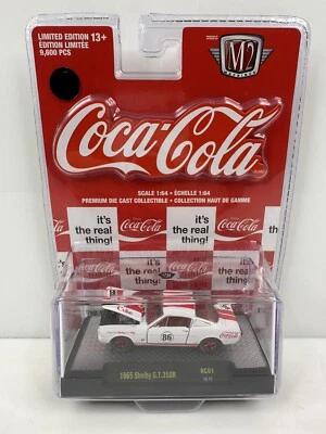 Rare M2 Machines Coca-Cola 1965 Ford Mustang Shelby GT350R Chase White - Image 1 of 4