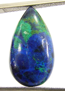 Piedra de envoltura de alambre de cabujón de piedras preciosas sueltas azurita azul natural de 6,05 quilates - 60349 - Imagen 1 de 5