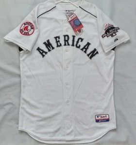 VTG NWT MADE USA MAJESTIC 2003 MLB ALL STAR GAME 33 VARITEK BASEBALL JERSEY L - Picture 1 of 10