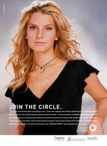 Circle of Friends Jessica Simpson 2003 anuncio de revista de 1 página - Imagen 1 de 1