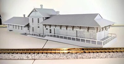 Z-Scale Lee Hall Train Depot Newport News Virginia 1:220 Scale Building - Image 1 of 4